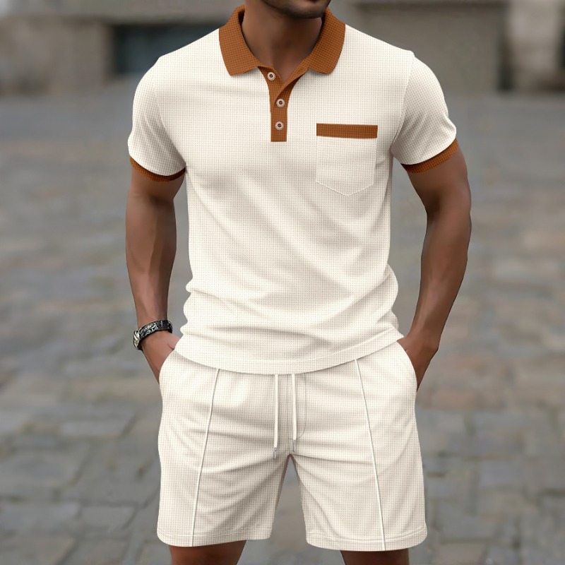 Men'S Fashion Course - Новейший летний мужской модный повседневный комплект