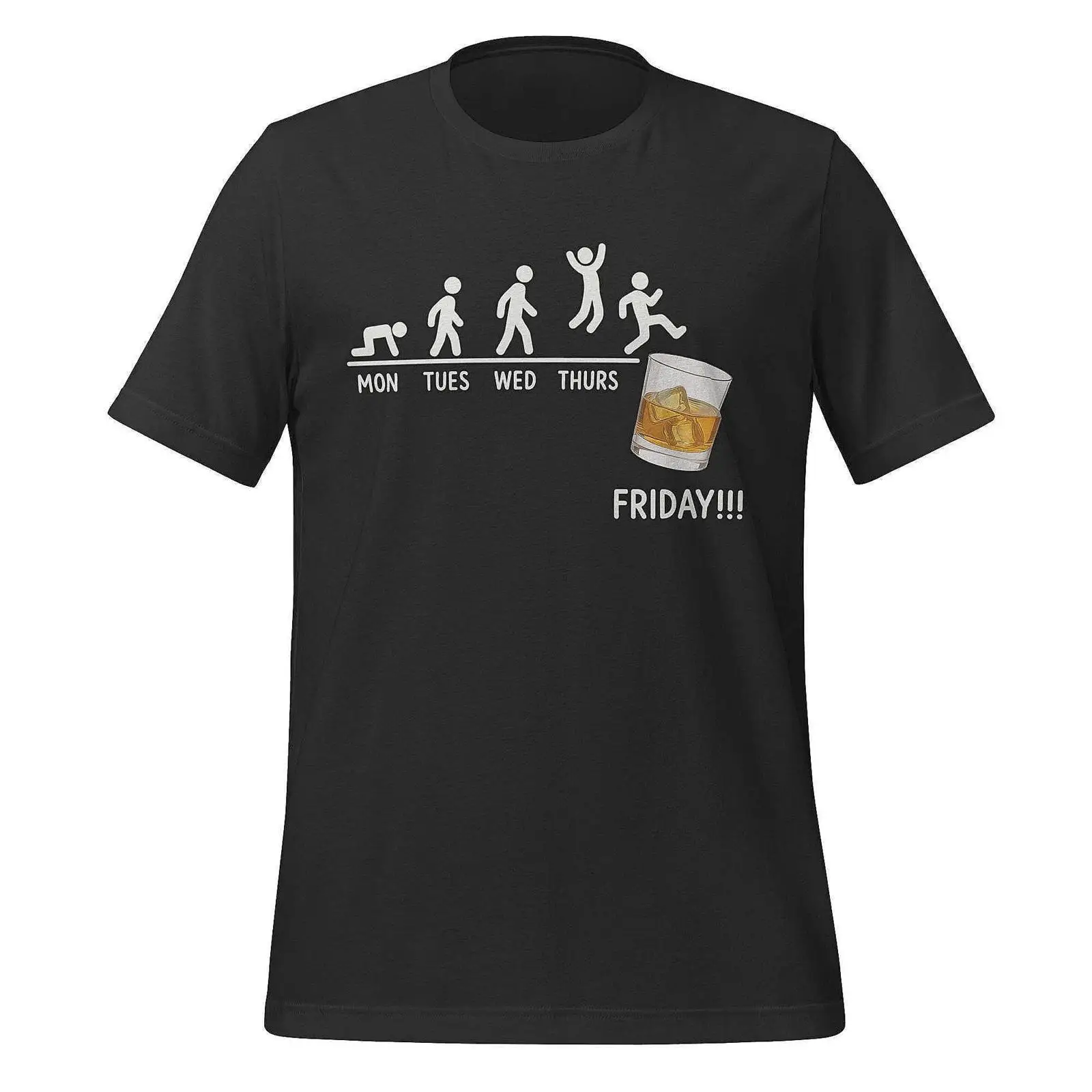Men'S Fashion Evolution - Футболка для любителей виски Funny Friday