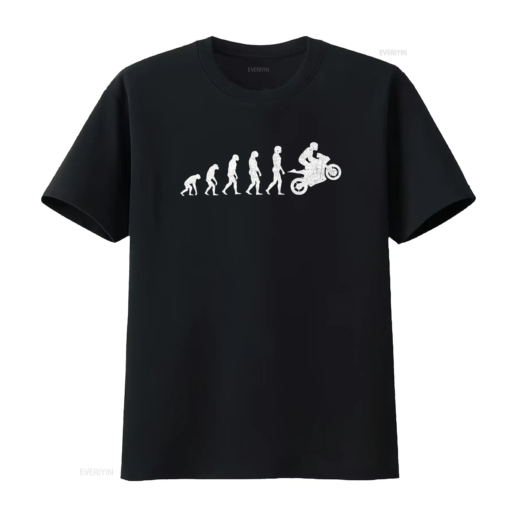 Men'S Fashion Evolution - Футболка Motorcycle Evolution Human Fun Driver