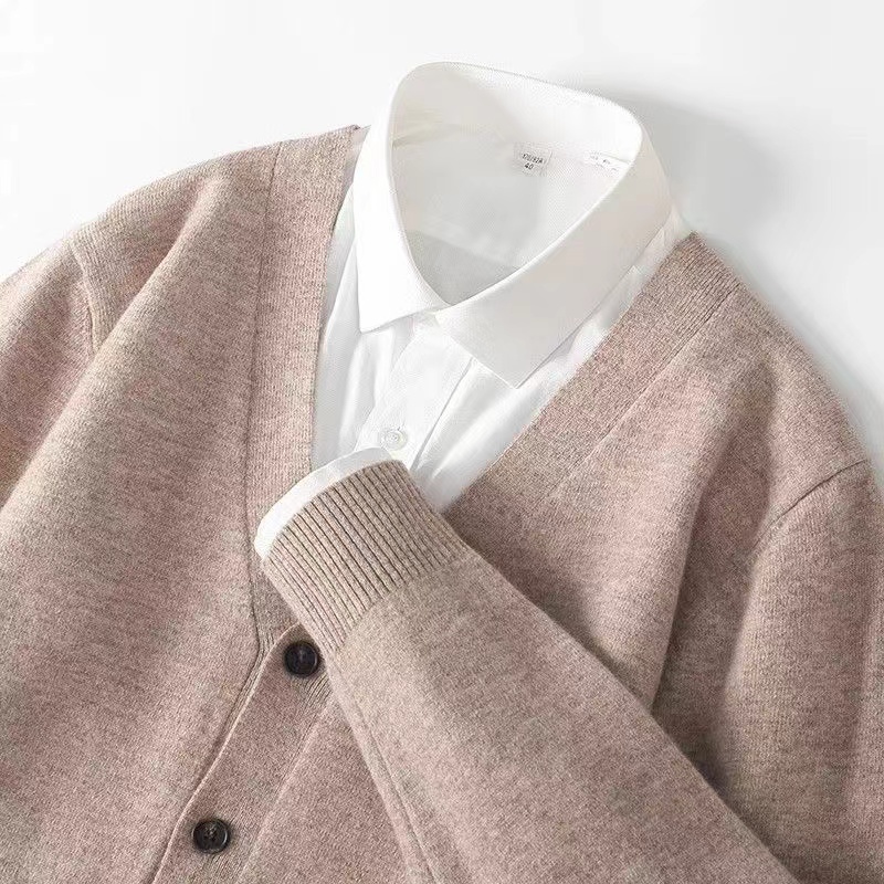 Men'S Fashion V Neck Sweater - Новинка Осень/Зима 2024, мужской деловой и