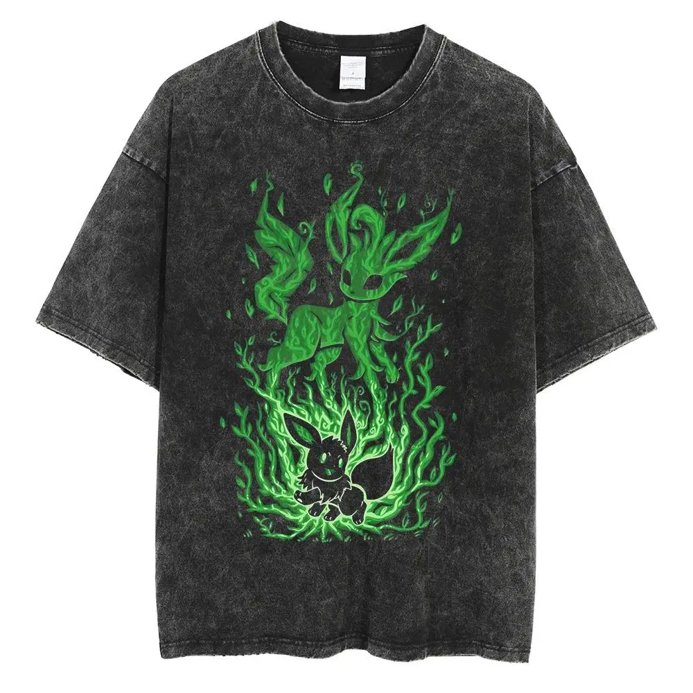 Men'S Fashion Evolution - Футболка Pokemon 2026 Summer Vintage из