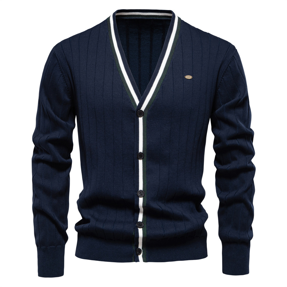 Men'S Fashion V Neck Sweater - Новые модные мужские кардиганы-свитеры на осень-зиму