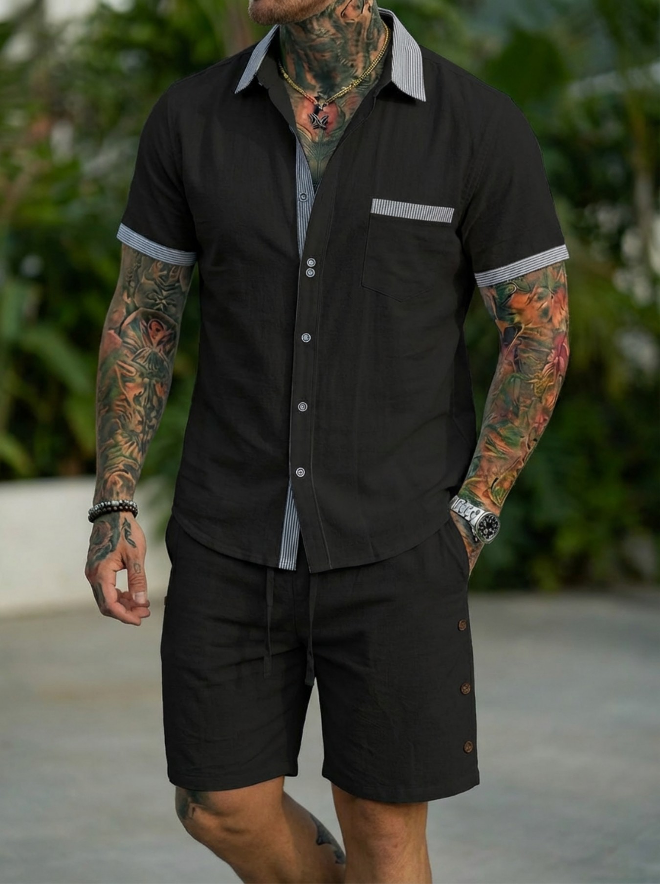 Men'S Fashion Polo - Мужской модный комплект рубашек в кубинском