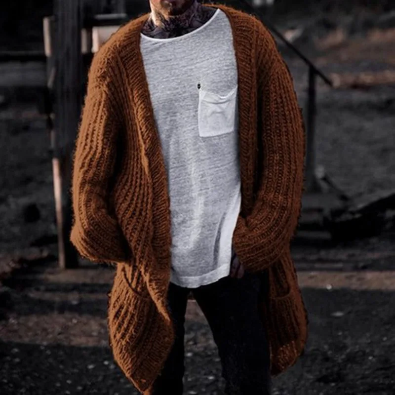 Men'S Fashion V Neck Sweater - Новинка для осени и зимы в