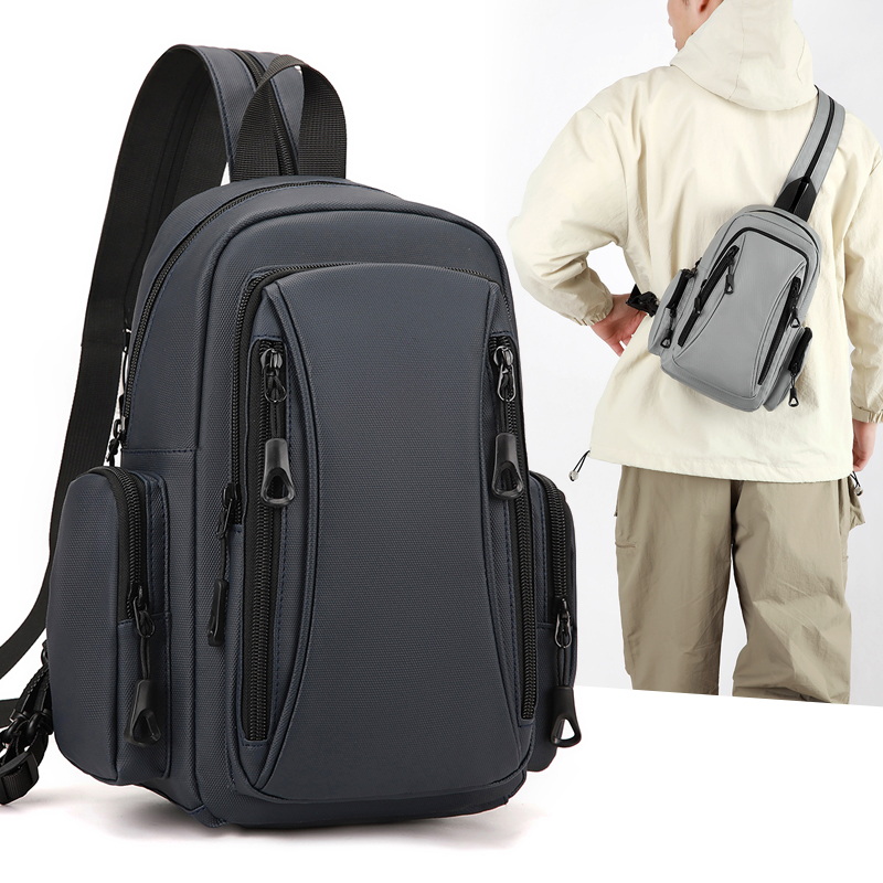 Men'S Fashion Bag - Многофункциональный мини-рюкзак Оксфорд, спортивная нагрудная сумка,