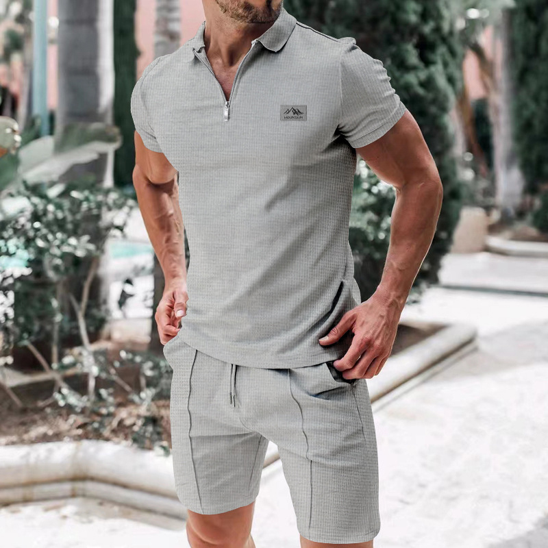 Mens Fashion Zip Up - Новый мужской костюм в европейском стиле