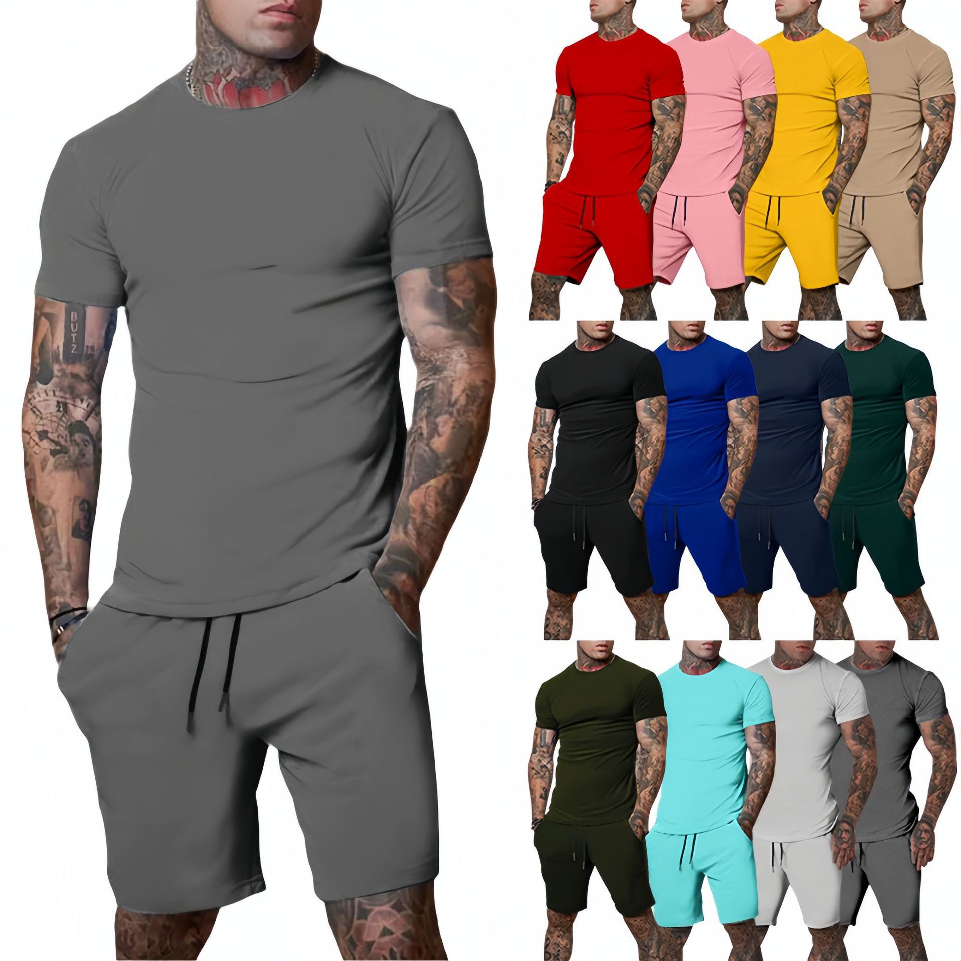 Men'S Fashion Course - Модный и повседневный летний спортивный костюм