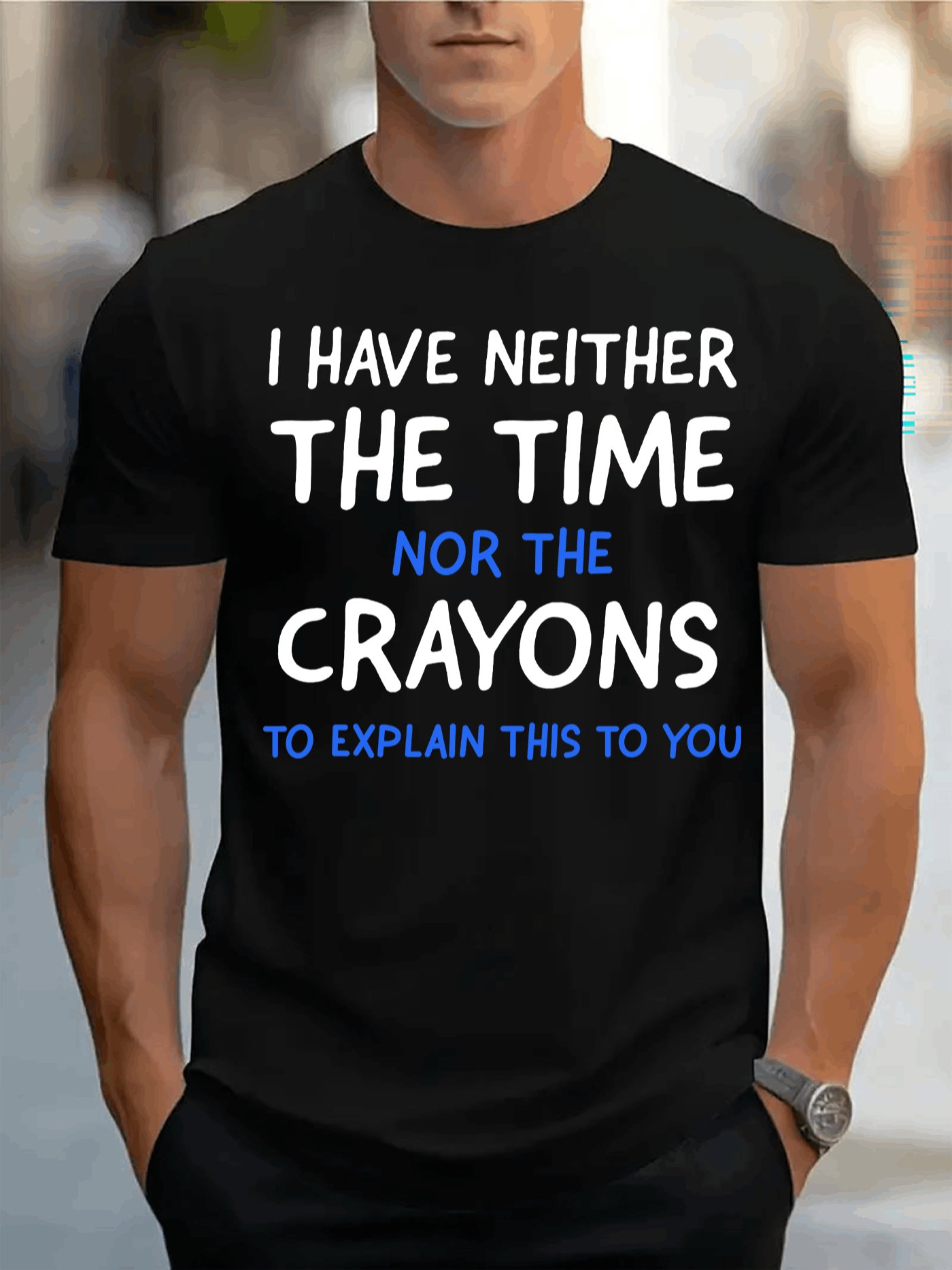 Men'S Fashion Explained - Мужская футболка с круглым вырезом, удобная,