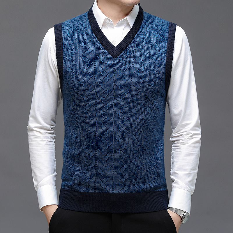 Men'S Fashion V Neck Sweater - Мужской свитер BROWON, осенняя коллекция 2026,