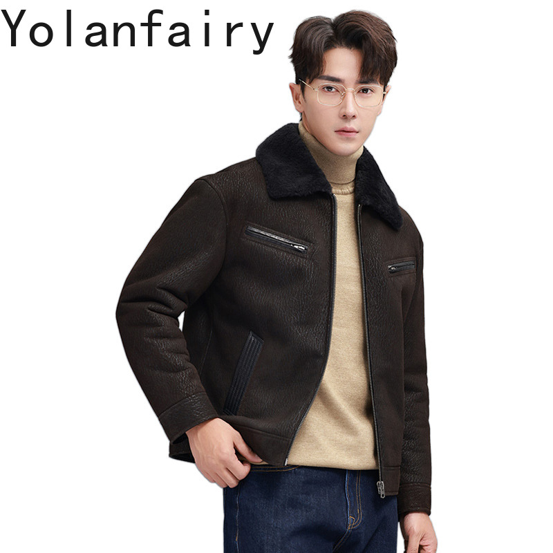 YOLANFAIRY винтажная модная шу – обзор и цена Men'S Fashion Zipper Jacket