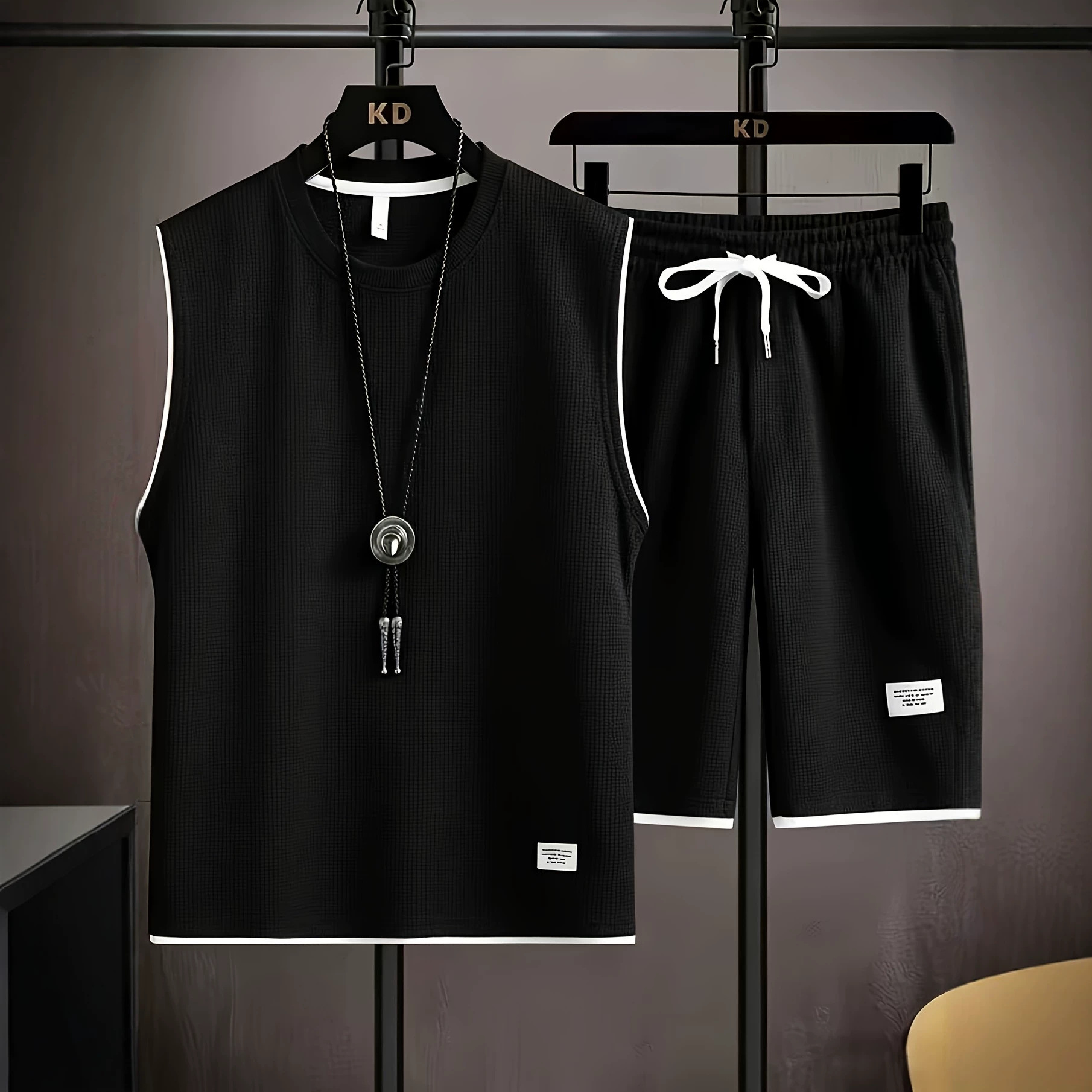 Летний мужской комплект: высок – обзор и цена Mens Fashion Vest