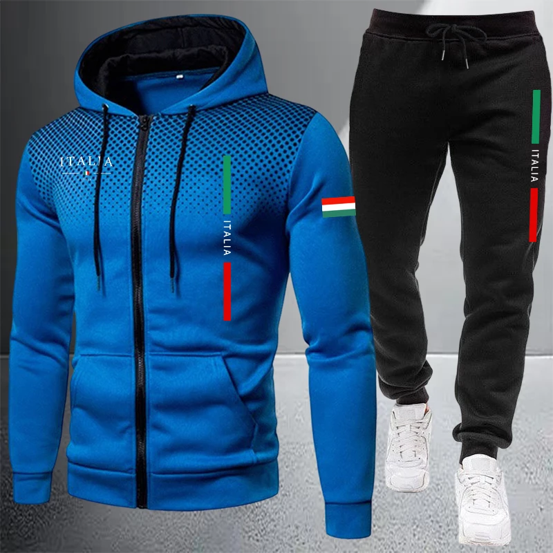 Мужской спортивный костюм: пов – обзор и цена Mens Fashion Zip Up