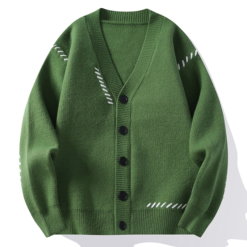 Мужской трикотажный кардиган с – обзор и цена Men'S Fashion V Neck Sweater