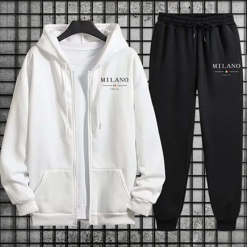 Мужской спортивный костюм Весн – обзор и цена Mens Fashion Zip Up