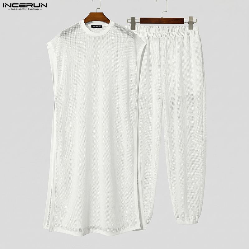 Мужской комплект INCERUN: Сетч – обзор и цена Mens Fashion Vest