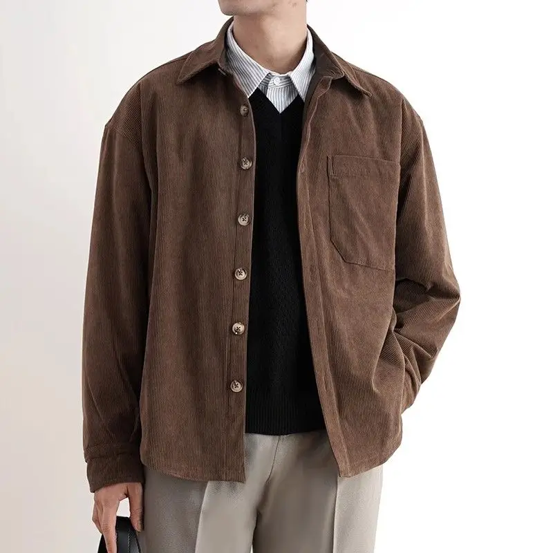 2024, ранняя осень, простой че – обзор и цена Men'S Fashion V Neck Sweater