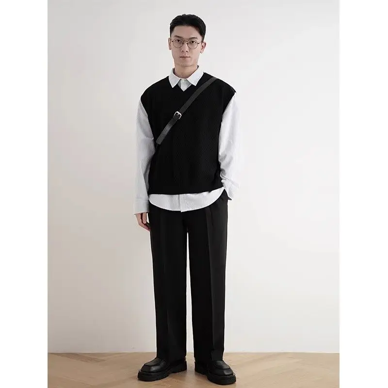 2024, ранняя осень, простой че – обзор и цена Men'S Fashion V Neck Sweater