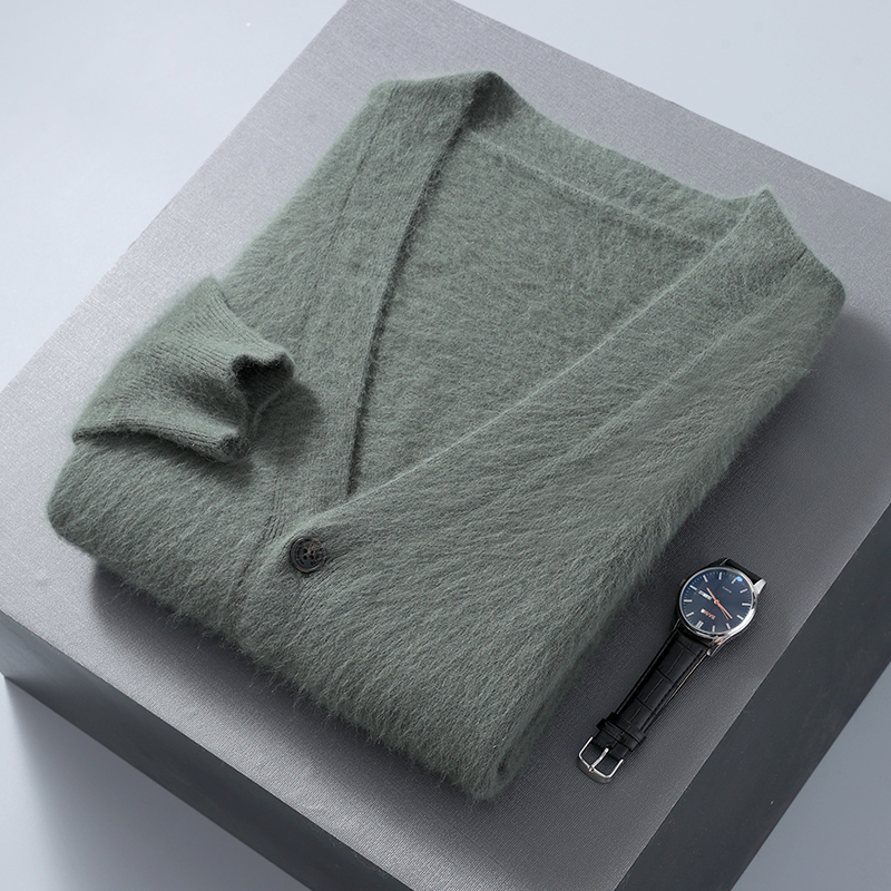 Мужской кардиган, свитер, норк – обзор и цена Men'S Fashion V Neck Sweater