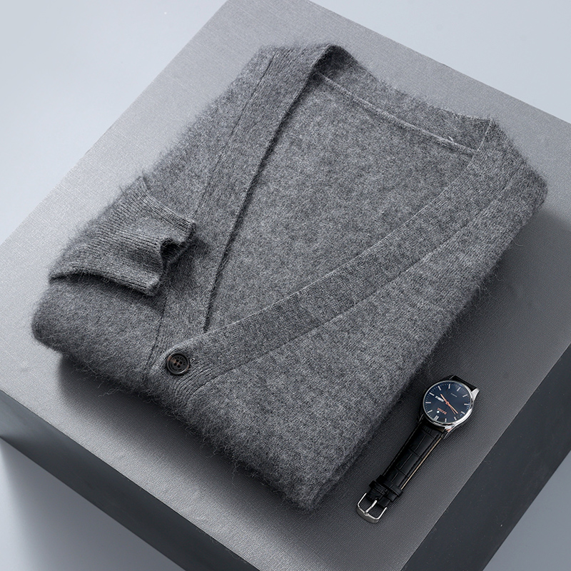 Мужской кардиган, свитер, норк – обзор и цена Men'S Fashion V Neck Sweater