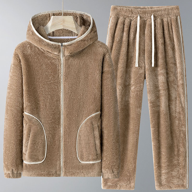 Новый мужской зимний комплект  – обзор и цена Mens Fashion Zip Up