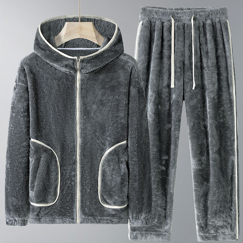 Новый мужской зимний комплект  – обзор и цена Mens Fashion Zip Up