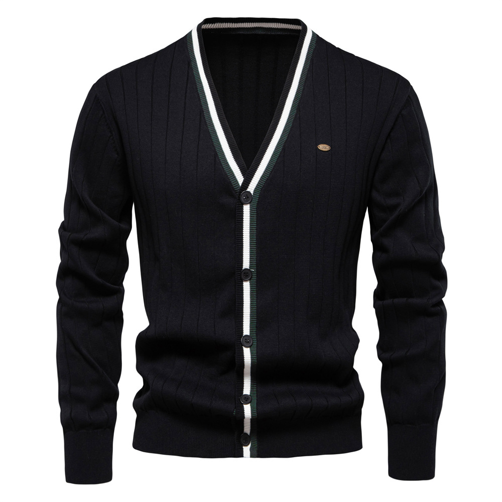 Новые модные мужские кардиганы – обзор и цена Men'S Fashion V Neck Sweater