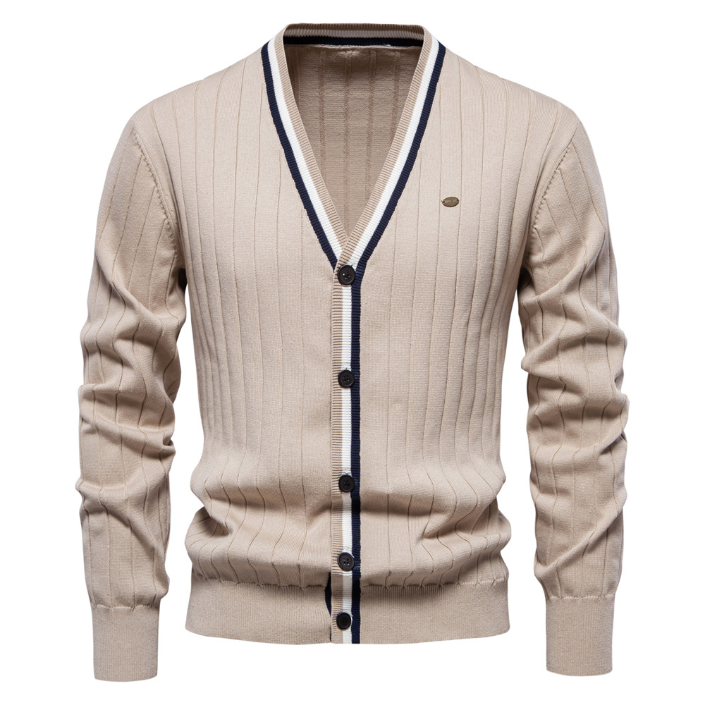 Новые модные мужские кардиганы – обзор и цена Men'S Fashion V Neck Sweater