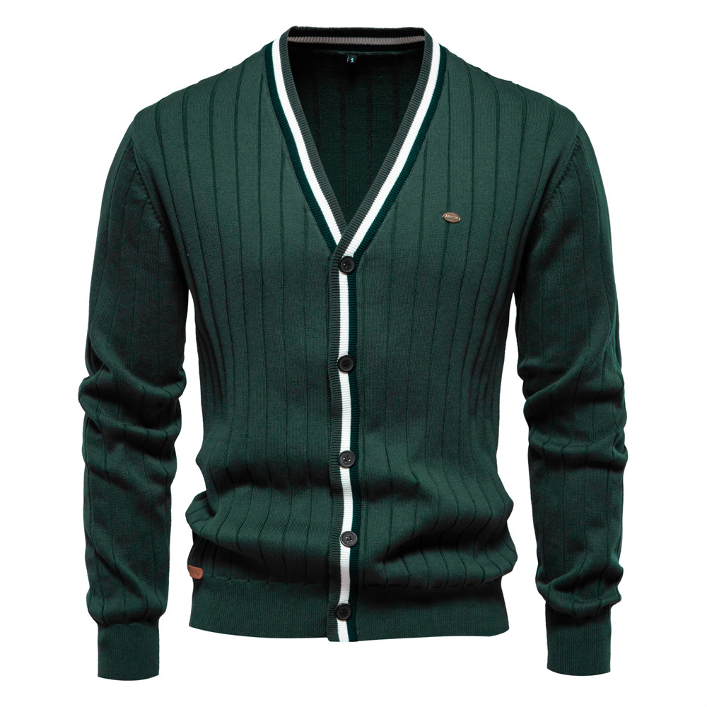 Новые модные мужские кардиганы – обзор и цена Men'S Fashion V Neck Sweater
