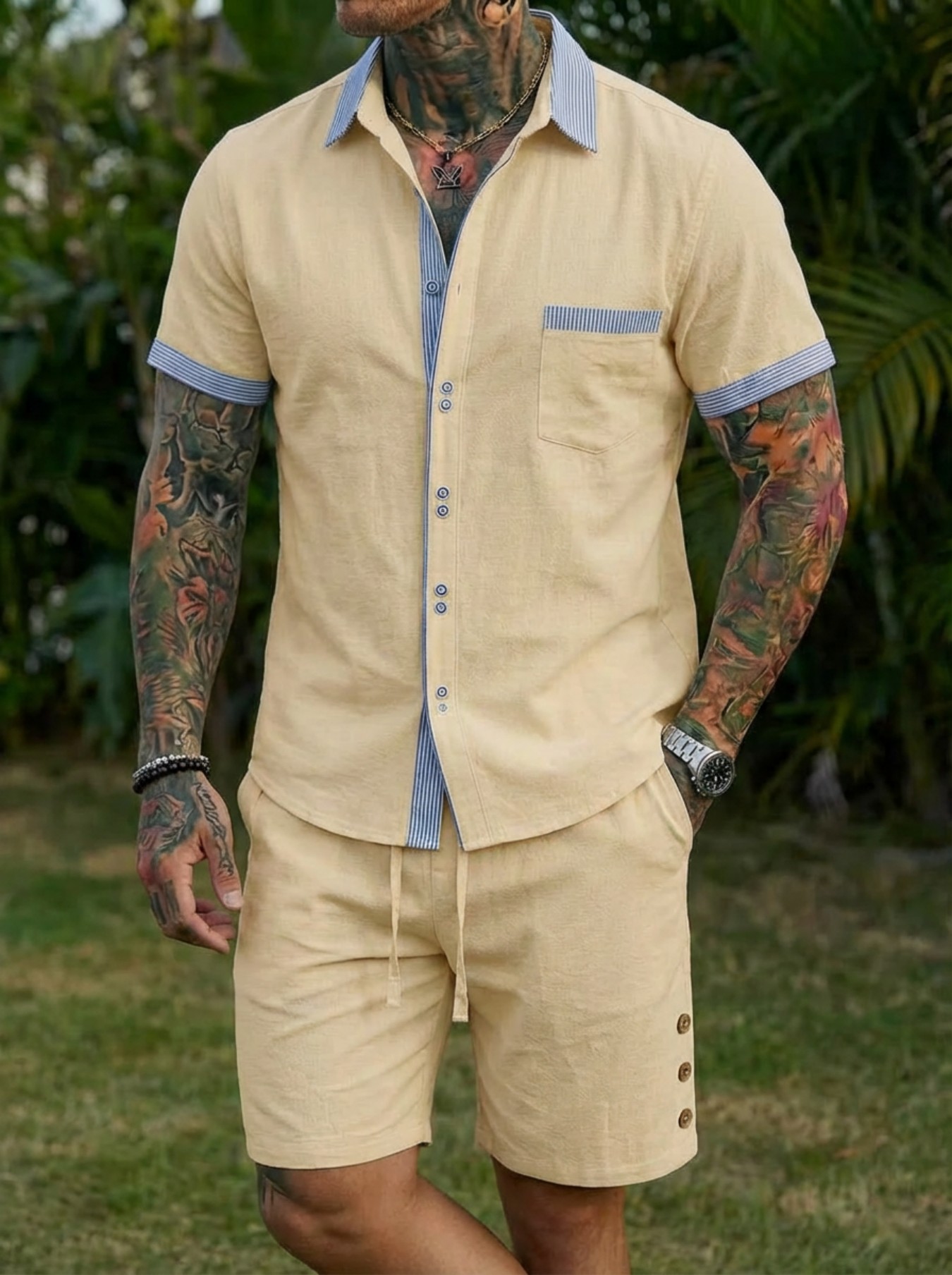 Мужской модный комплект рубаше – обзор и цена Men'S Fashion Polo