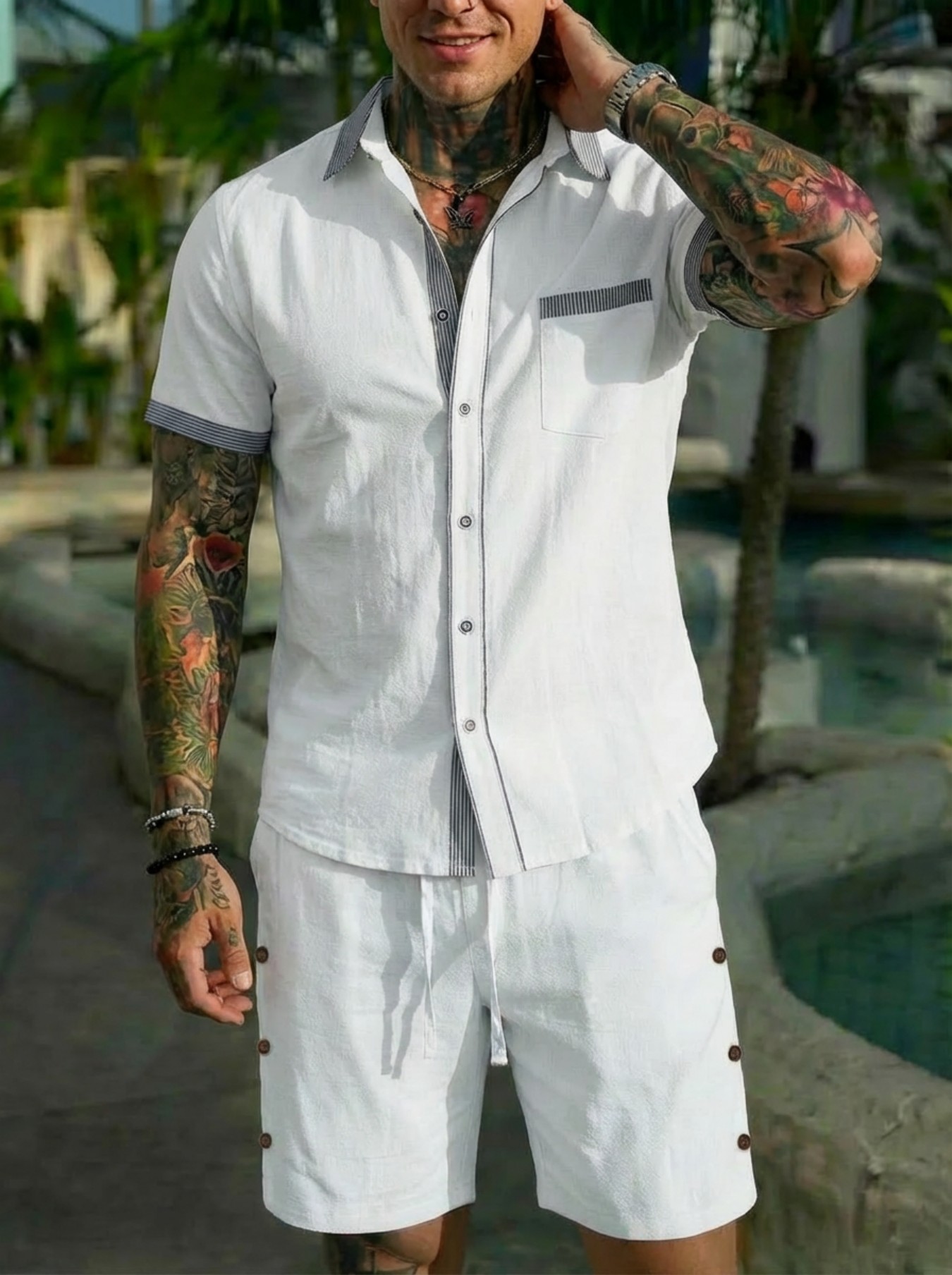 Мужской модный комплект рубаше – обзор и цена Men'S Fashion Polo