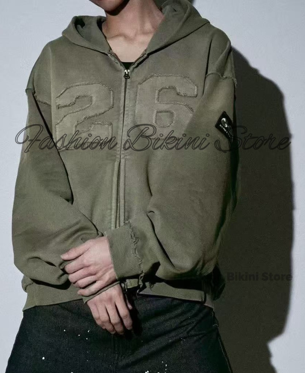 НОВИНКА: Серый ретро-худи с 3D – обзор и цена Mens Fashion Zip Up