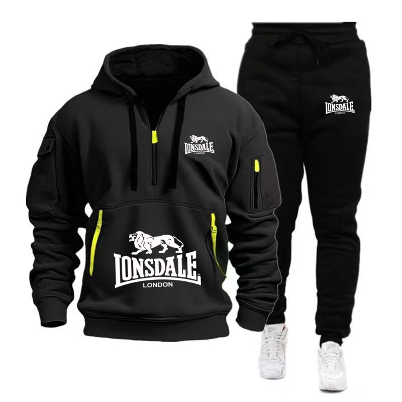 Мужской комплект LONSDALE: худ – обзор и цена Mens Fashion Zip Up