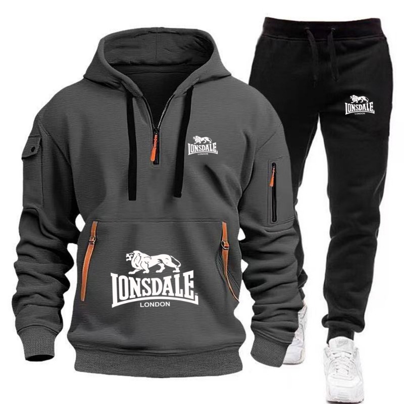 Мужской комплект LONSDALE: худ – обзор и цена Mens Fashion Zip Up