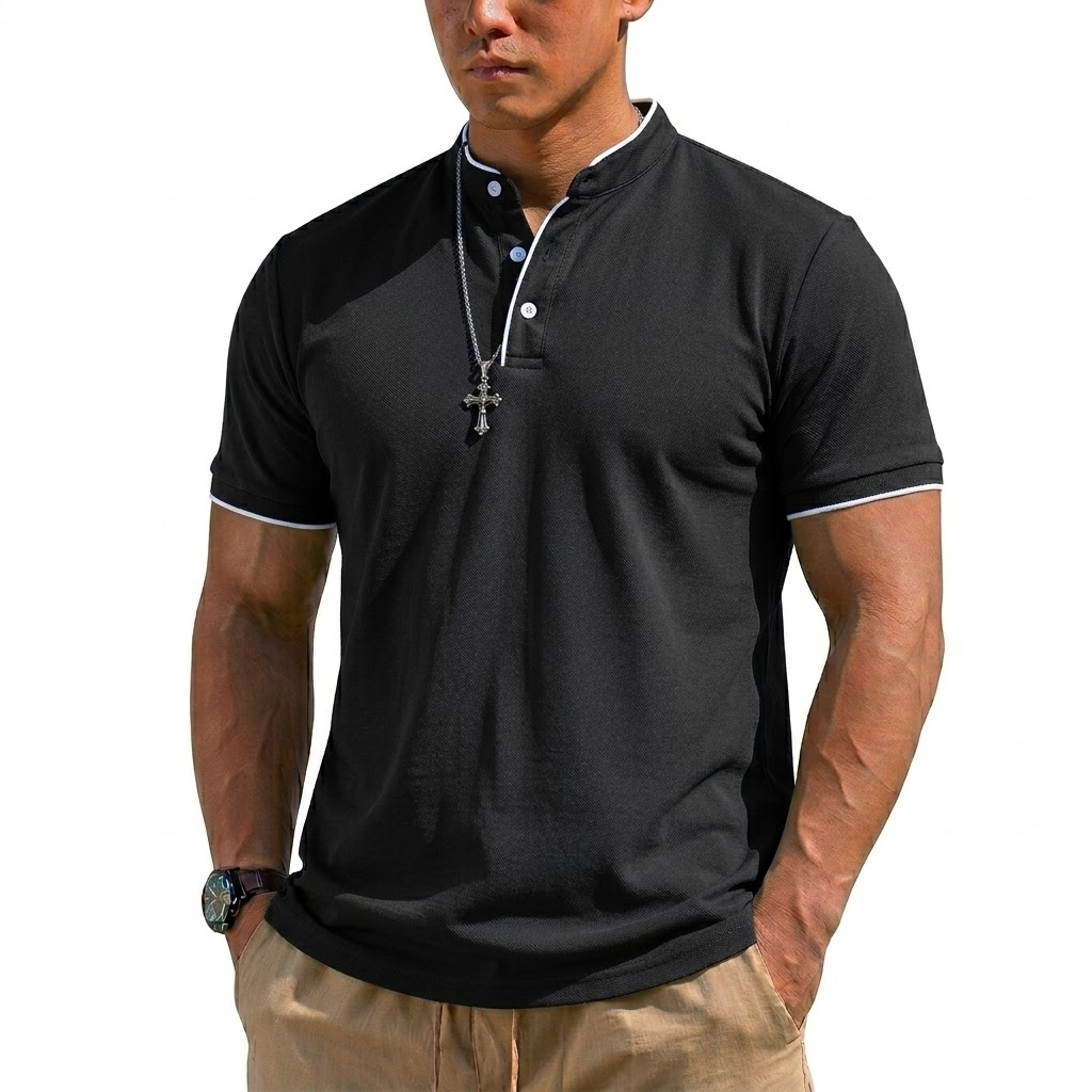 Летняя мужская футболка-поло с – обзор и цена Men'S Fashion Polo