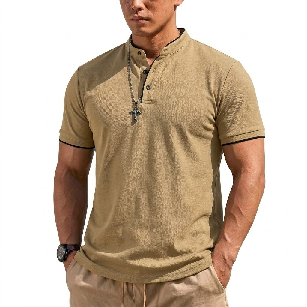 Летняя мужская футболка-поло с – обзор и цена Men'S Fashion Polo