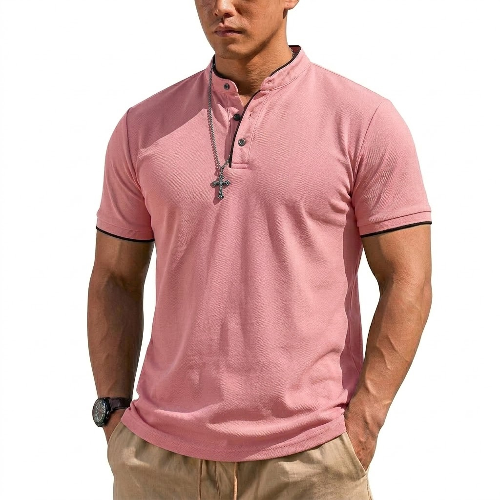 Летняя мужская футболка-поло с – обзор и цена Men'S Fashion Polo