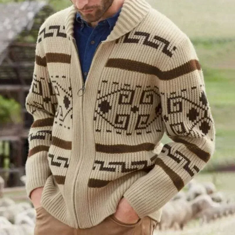 Мужской зимний свитер-кардиган – обзор и цена Men'S Fashion V Neck Sweater