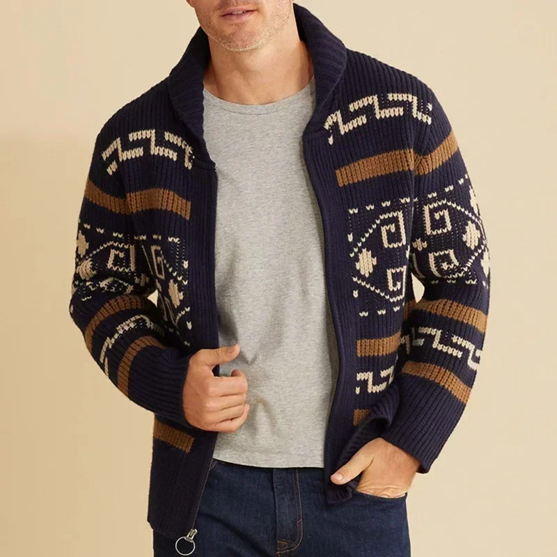 Мужской зимний свитер-кардиган – обзор и цена Men'S Fashion V Neck Sweater